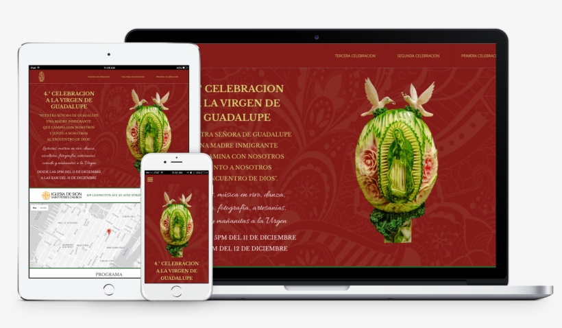 Virgen De Guadalupe Iglesia De Sion Rwd Showcase - Showcase, transparent png download