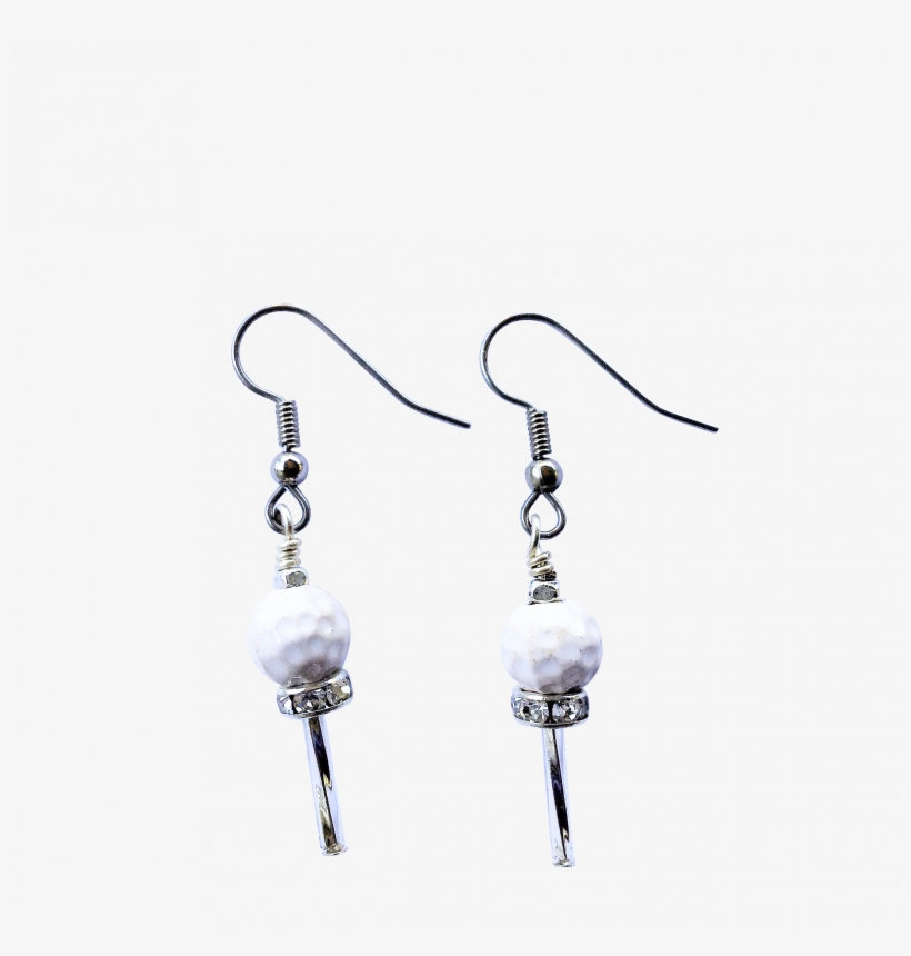 Ceramic Golf Ball On Crystal Golf Tee - Tee, transparent png download