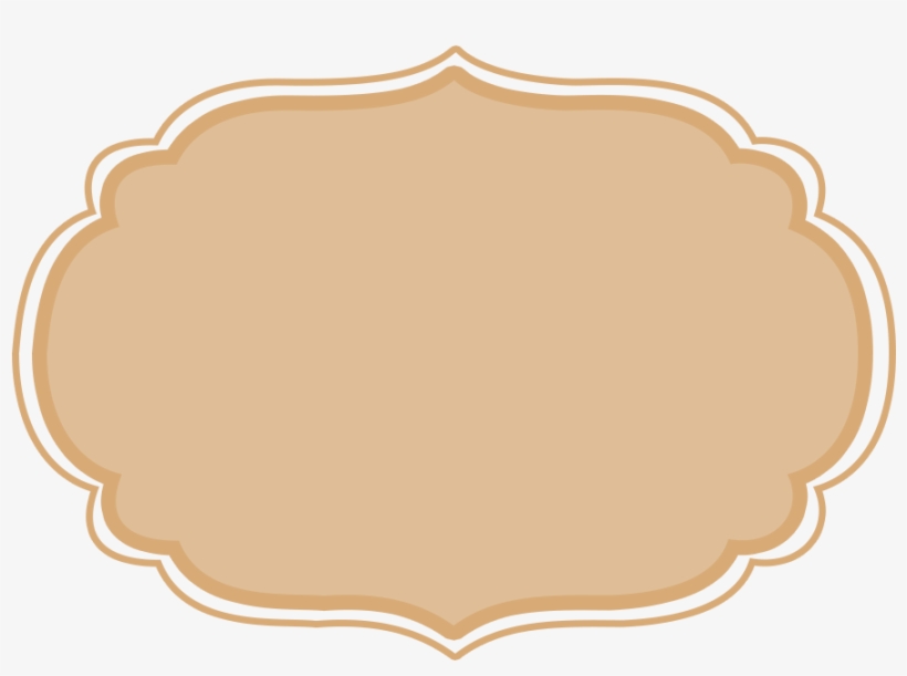 Lower Frames 04 - Brown Label Frame Png, transparent png download