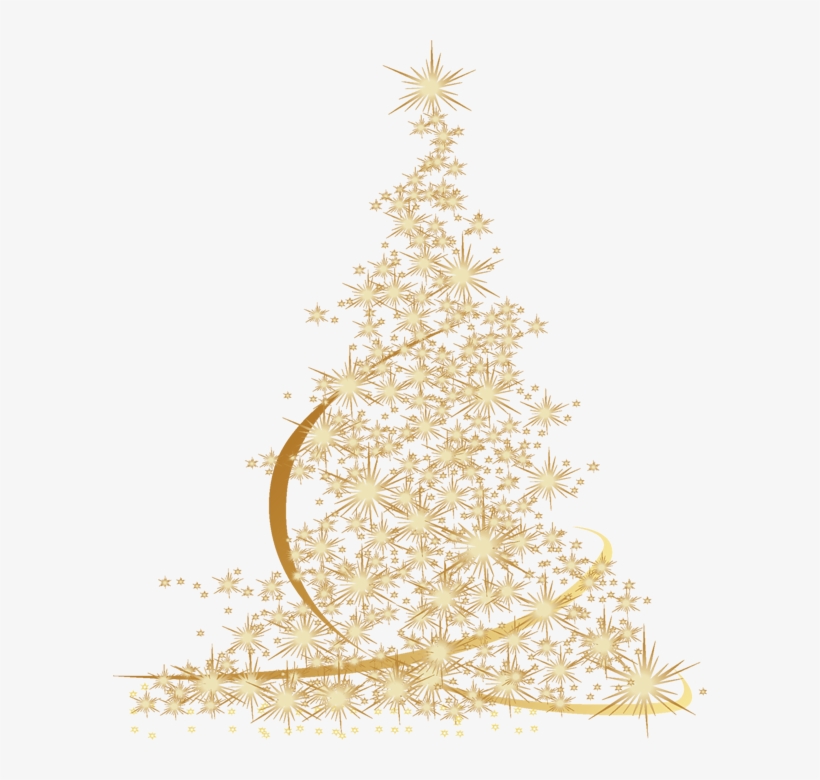 Árboles Navidad Oro - Золотая Елка Png, transparent png download