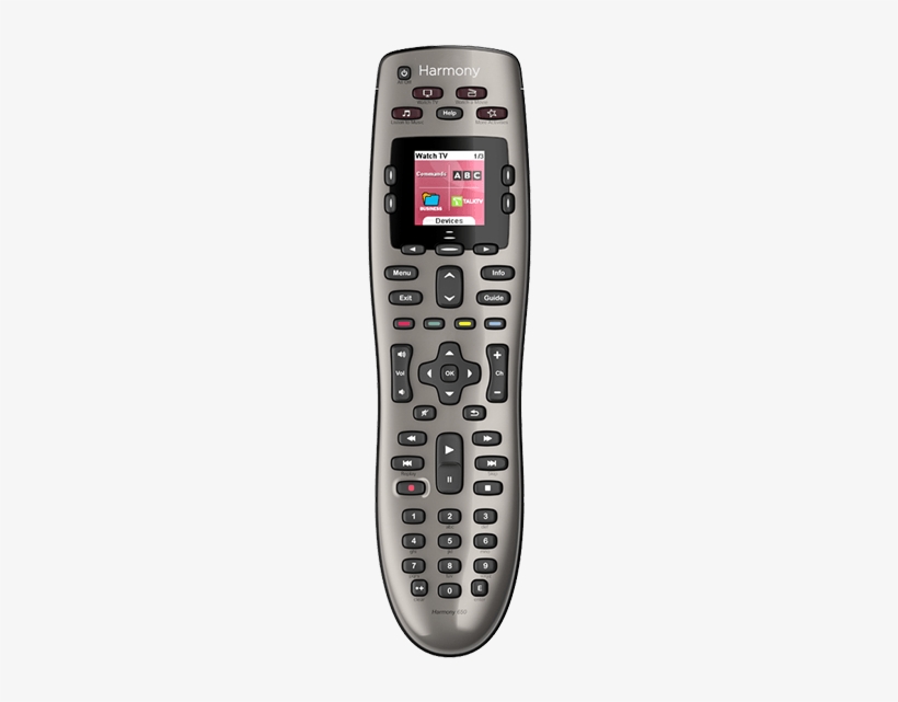 Harmony 650 Remote - Harmony Remote Input Button PNG Image ...