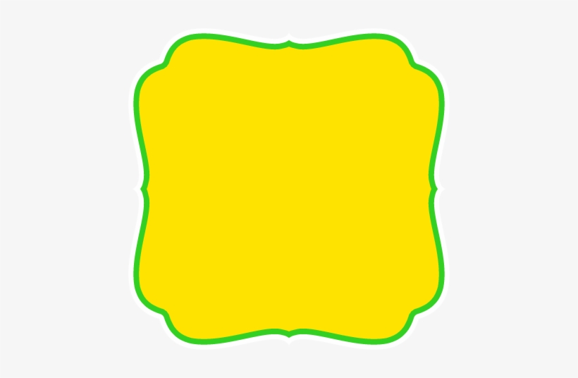 Label Frames Png Antes De Usar Essas Imagens, Leia - Frame Verde E Amarelo, transparent png download