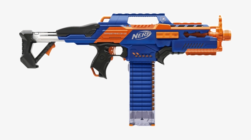 Nerf N Strike Elite Rapidstrike Cs 18 Blaster - Nerf N-strike Elite Rapid Strike Cs-18, transparent png download