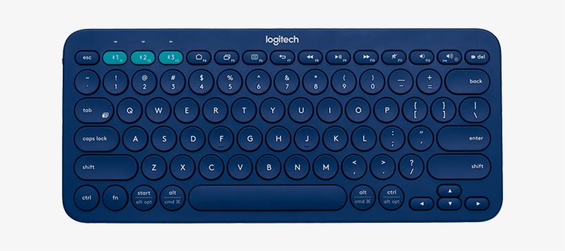 K380 Multi-device Bluetooth Keyboard - Logitech K380 Wireless Keyboard - Blue, transparent png download