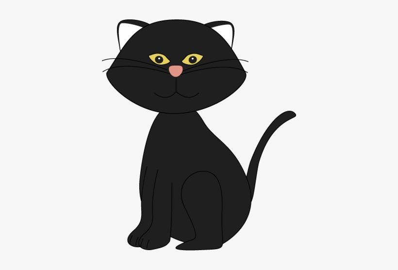Tuxedo Cat Clipart Cute - Black Cat Free Clipart, transparent png download