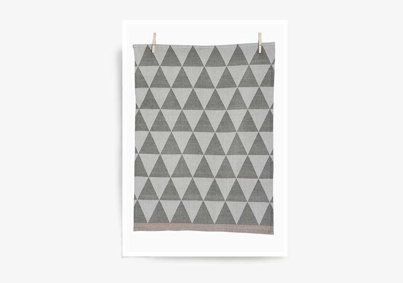 Grey Mountain Tea Towel - Ferm Living Mountain Tea Towel 50x70cm, Grey, transparent png download