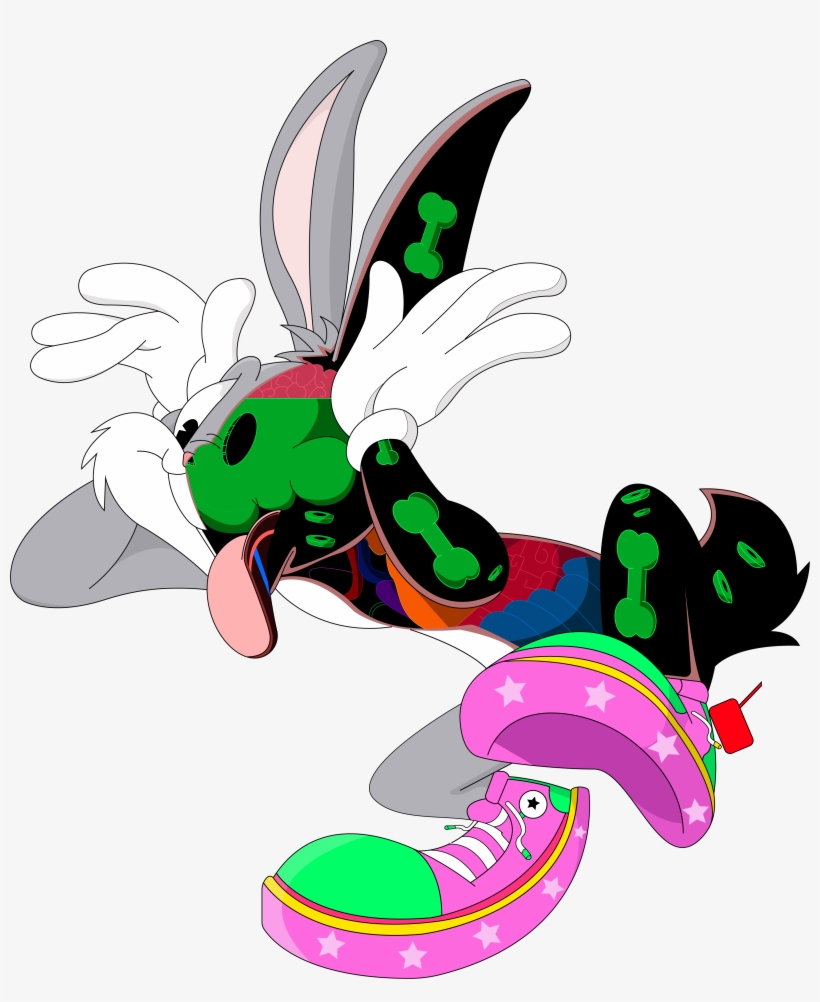 Image Of Bugs Bunny Sticker - Cartoon, transparent png download