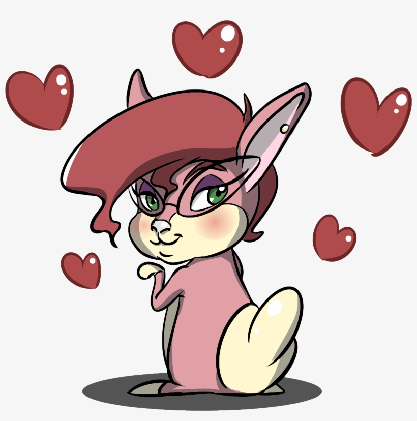 Clip Arts Related To - Female Bunny Cartoon Free, transparent png download