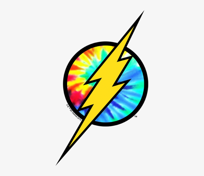 The Flash Tie Dye Flash Logo Men's Tank - Flash Logo, transparent png download