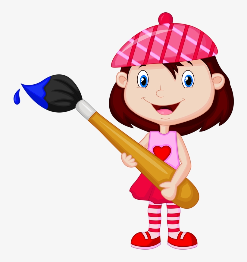 Фото, Автор Soloveika На Яндекс - Menina Pintando O 7 Png, transparent png download
