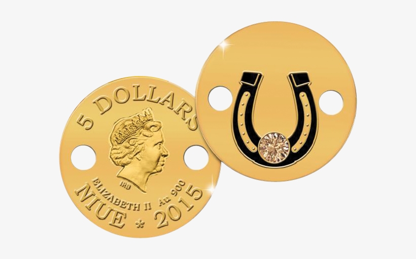 Horseshoe , Niue, 2015, 1g, - Gold, transparent png download