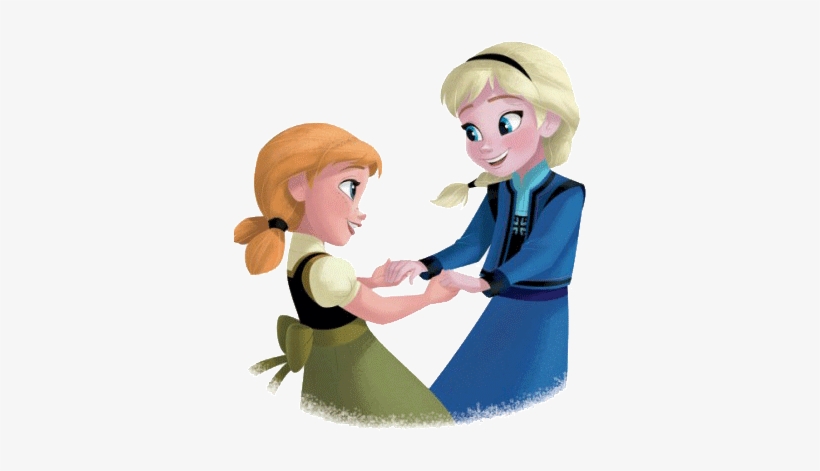 Gifs De Fantasia - Anna And Elsa Secret Playtime, transparent png download