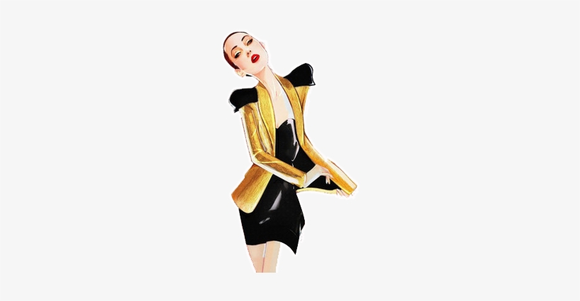 Fashion Girl Png Clipart - Fashion Illustration No Background, transparent png download