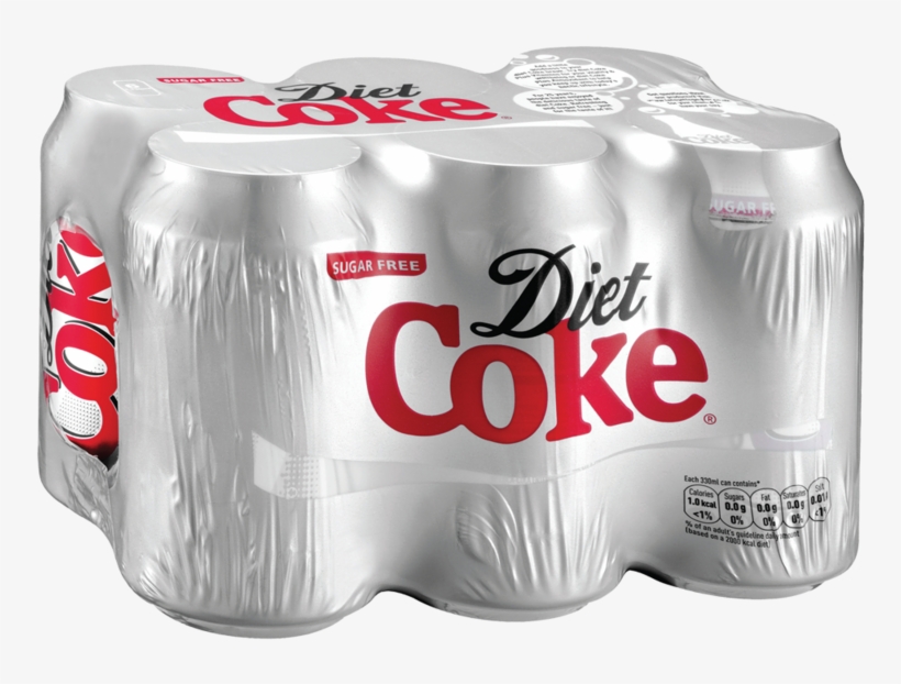 Diet Coke 6 X 330ml Can Multipack - Diet Coke, transparent png download