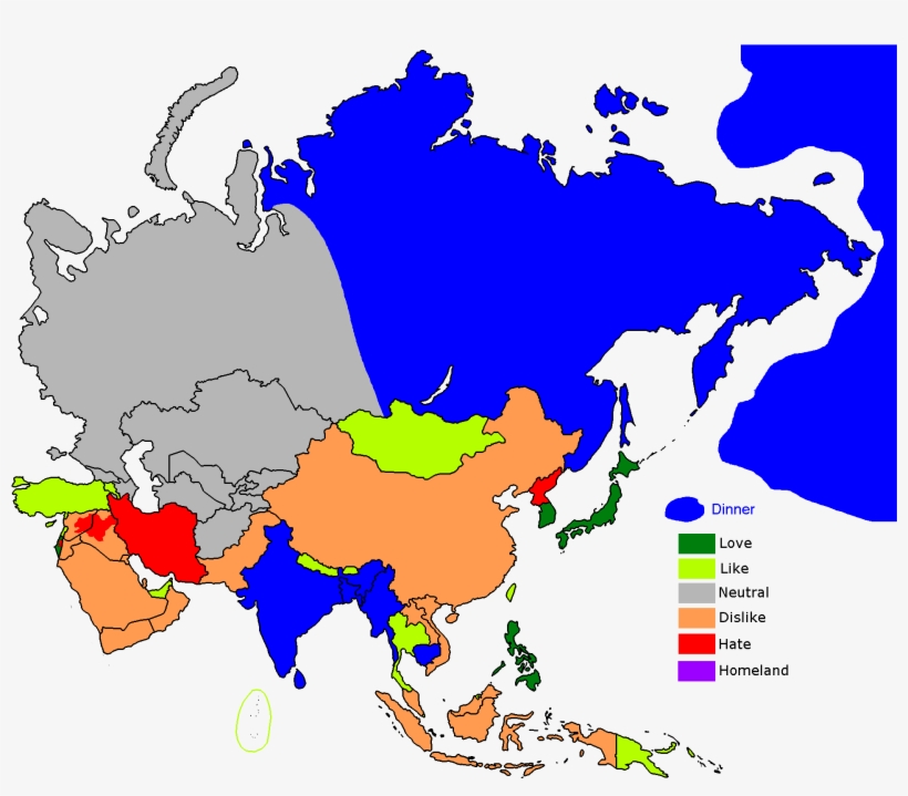Asia Opinion - Map Of The World Naming Continents, transparent png download