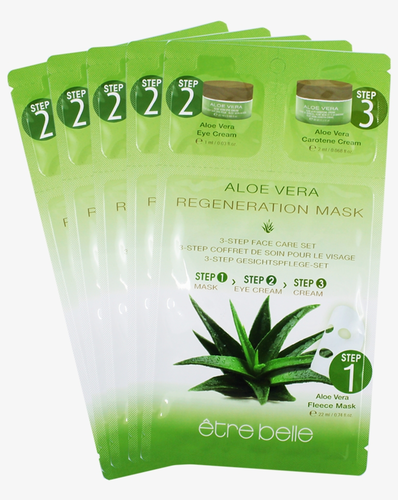 Aloe Vera Regeneration Mask 3 Step Facecare Set - Aloe Vera, transparent png download