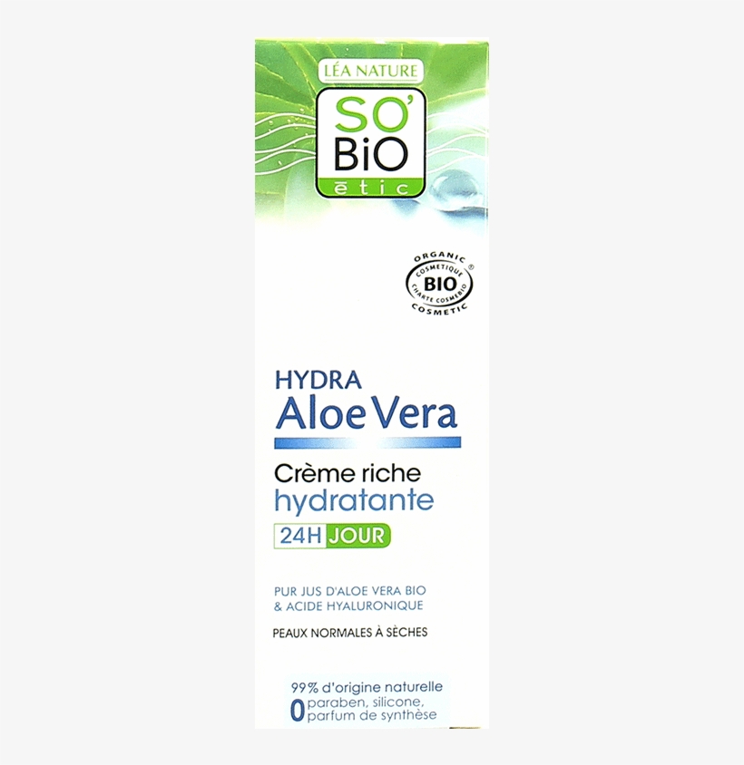 So'bio Étic Has Selected The Best Of Aloe Vera - So'bio Etic Naturkosmetik Aloe Vera Hypoallergenes, transparent png download