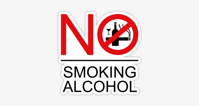 Was Asked This These Were His Answers - Alcohol And Smoking Sign, transparent png download