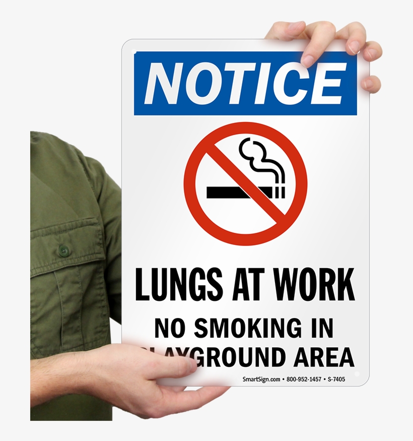 No Smoking In Playground Area Sign - Smoking Is Not Allowed Inside, transparent png download