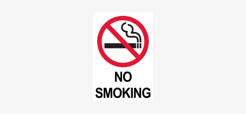 No Smoking Big Logo Top No Border Parking Lot - Small No Smoking Sign, transparent png download