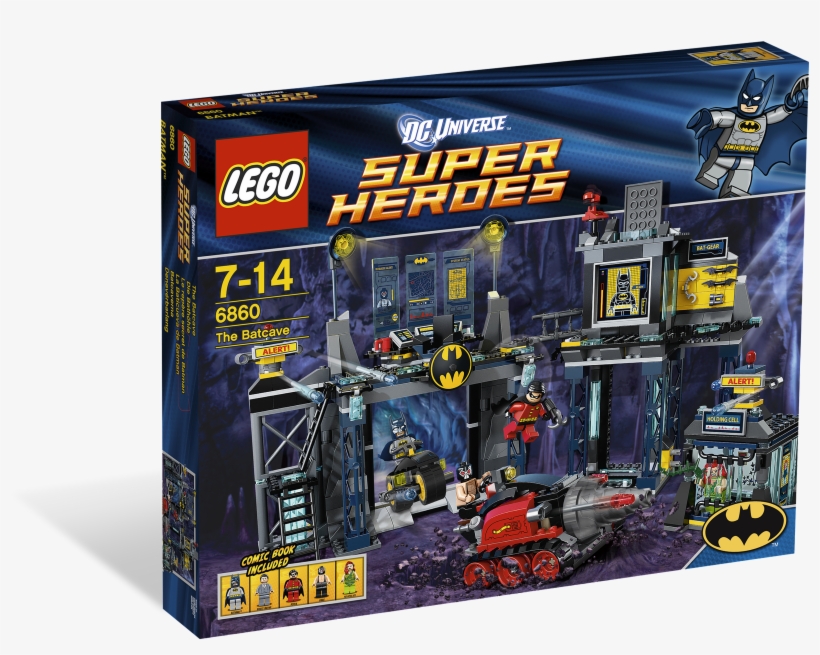 6860 Alt1 - Lego Dc Universe Super Heroes The Batcave Set #6860, transparent png download