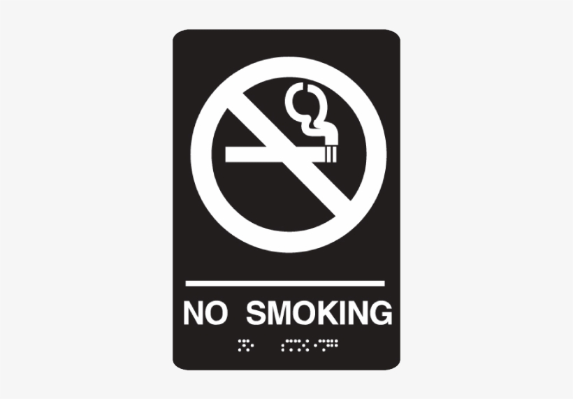 No Smoking Braille Sign - Smoking Effects Autoimmune System, transparent png download