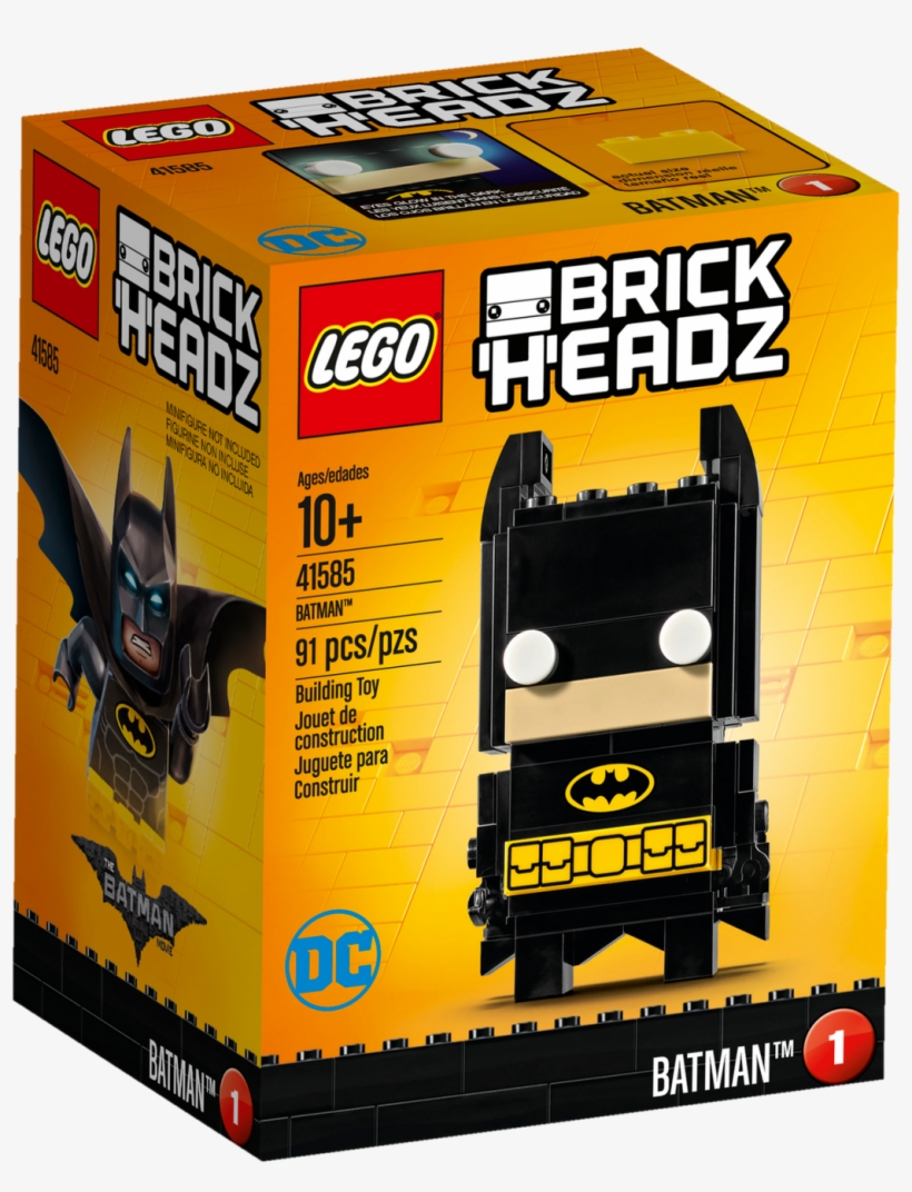 The Batman Universe Lego Announces Brickheadz - Lego Brickheadz Batman, transparent png download
