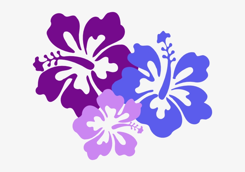 Hawaiian Flower Border Clip Art Hibiscus Hi - Hawaiian Flowers Clipart, transparent png download