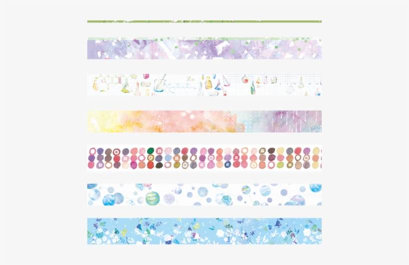 Washi Tape Fabric By Polly On The Terrace On Spoonflower - Textile, transparent png download