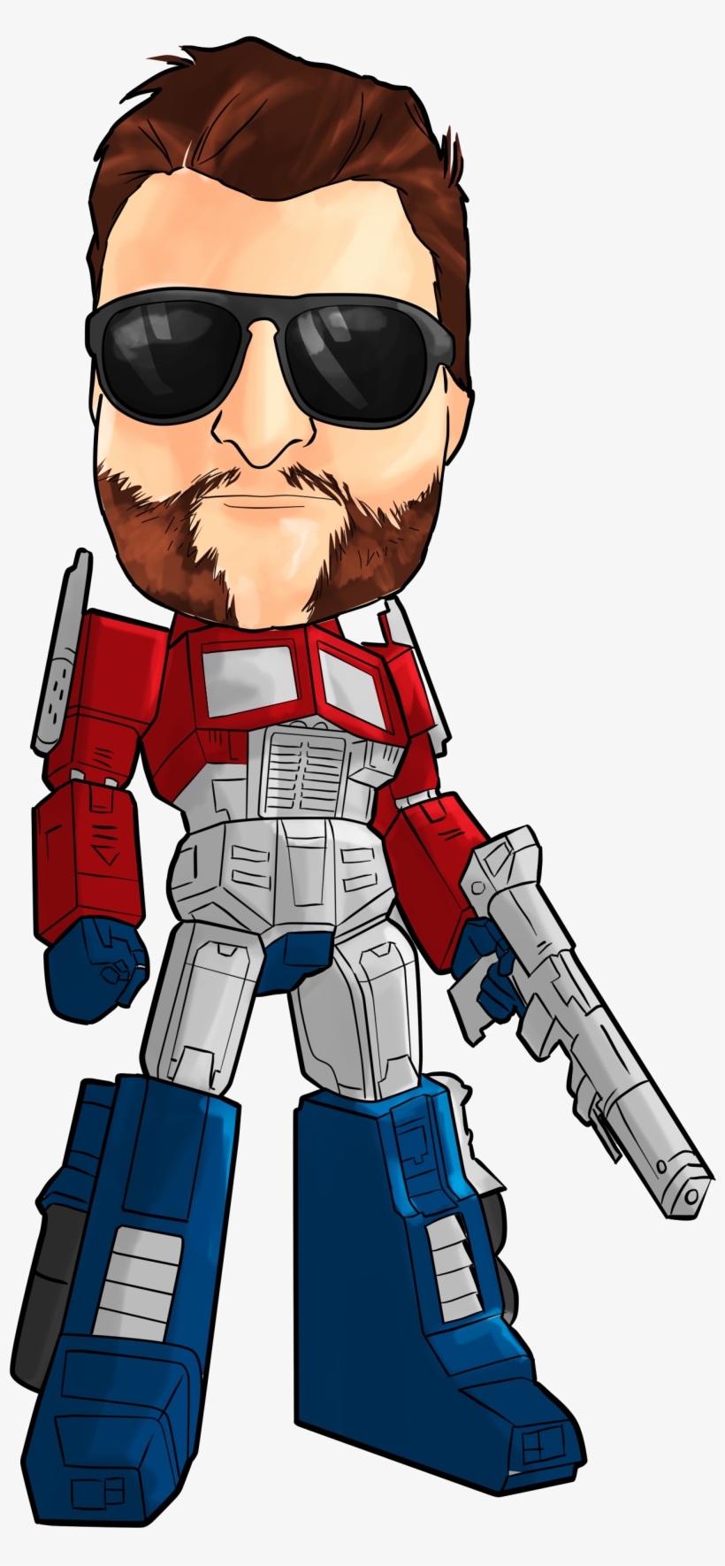 Optimus-prime - Optimus Prime Caricature, transparent png download