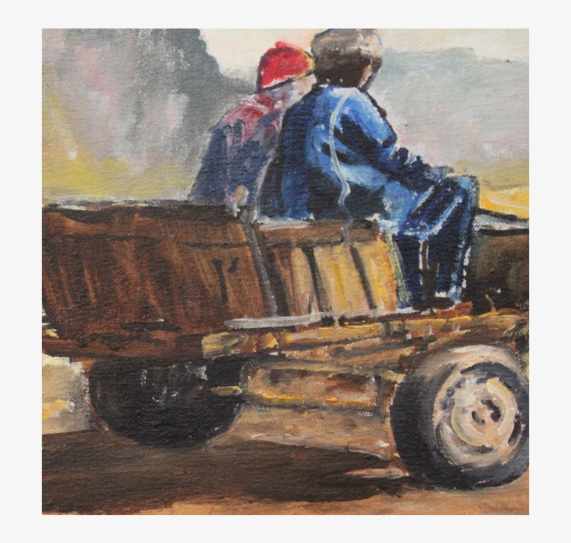 Cart Drawing Painting Jpg Library Stock - Cart, transparent png download