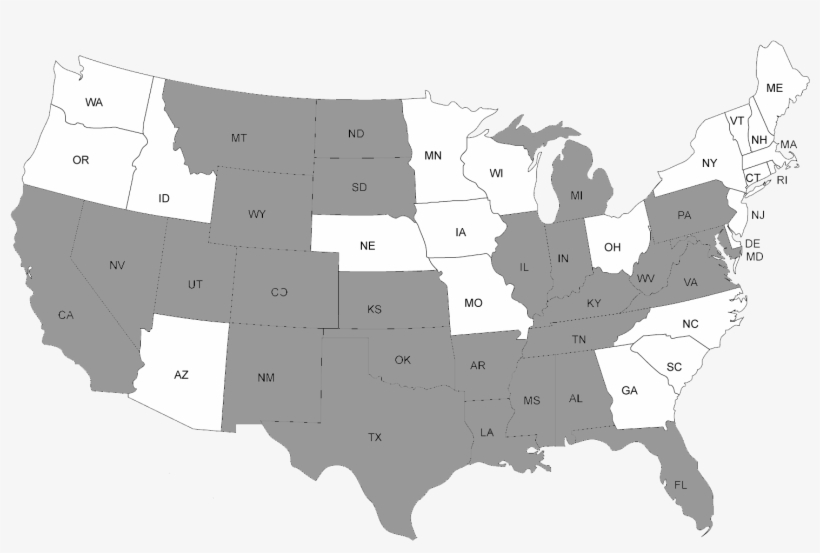 United States Oil & Gas Map - Snapshot Of Competency Education State Policy Across, transparent png download