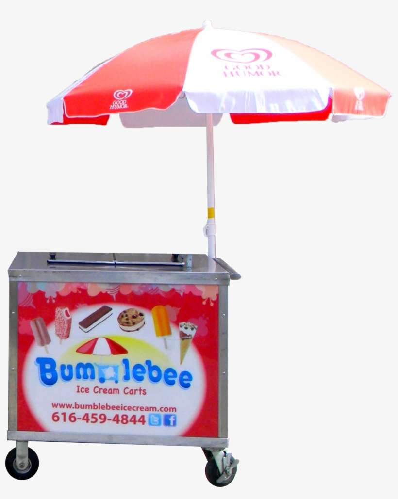 Sundae Scoop Cart - Umbrella, transparent png download