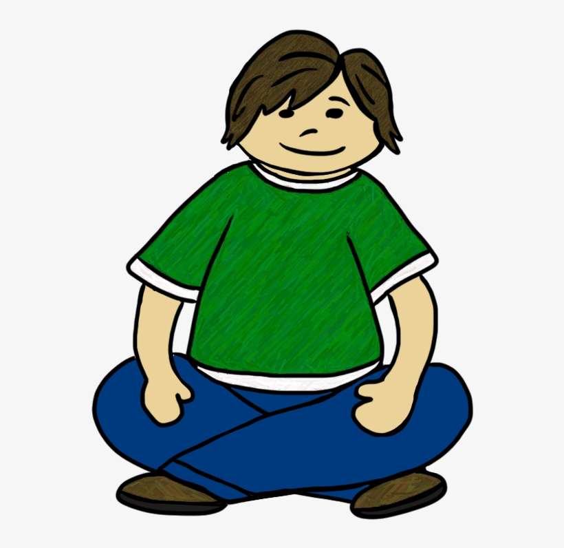 Criss Cross Applesauce Clipart - Sitting Clipart, transparent png download