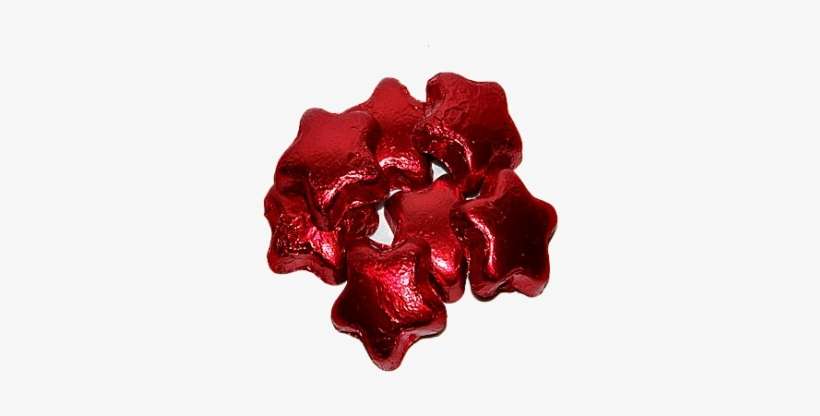 Red Foiled Milk Chocolate Stars - Foiled Milk Chocolate, transparent png download