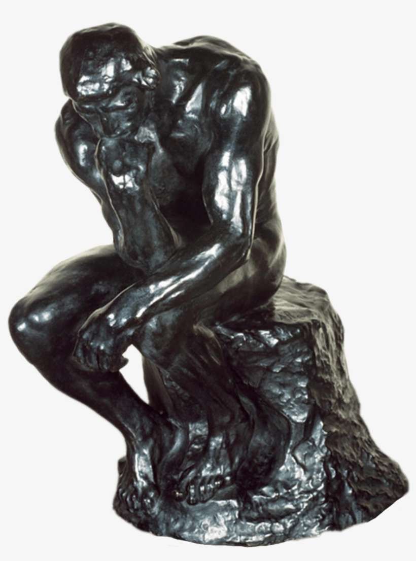 Auguste Rodin Kunstdruck: The Thinker Kunstkopie.de, transparent png download