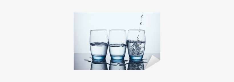 Pouring Water In Three Water Glasses Sticker • Pixers® - Tres Vasos Con Agua, transparent png download