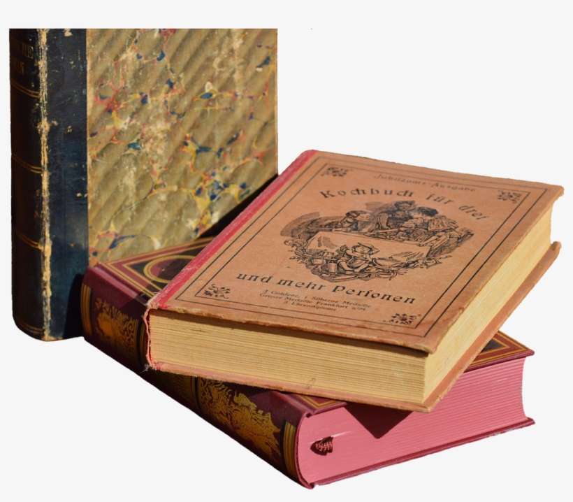 Books,old Books,old Cooking Books,cooking Books,book - Libros Antiguos Png, transparent png download