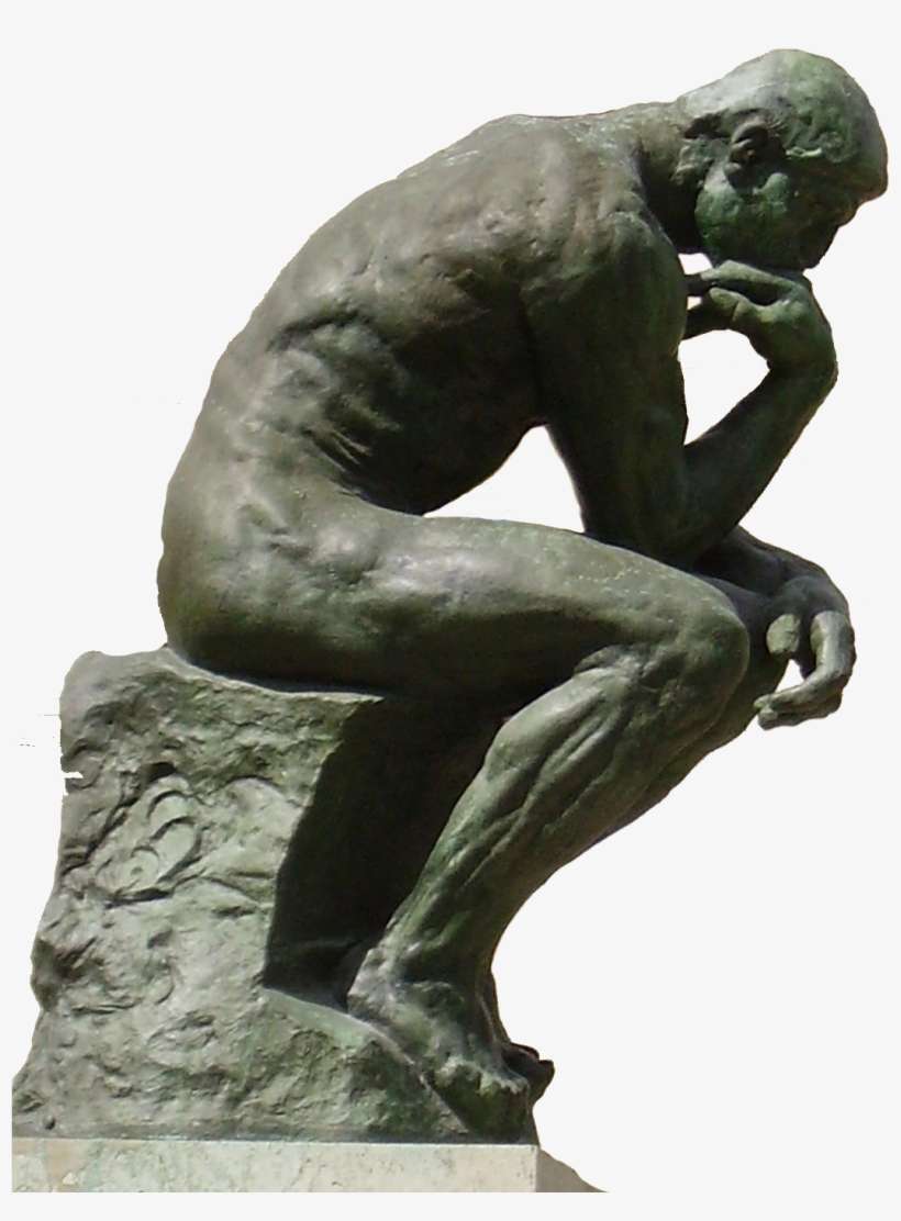 The Thinker Statue Png - Musée Rodin, transparent png download