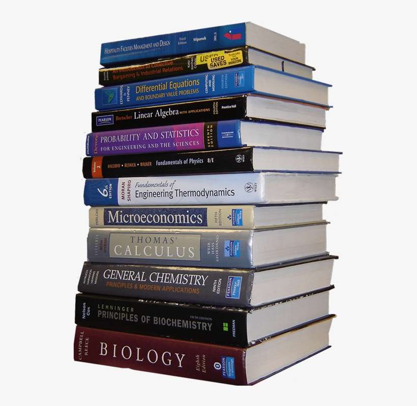 Stereotypically Queen's Stack Of School Books Png - College Books And Supplies, transparent png download