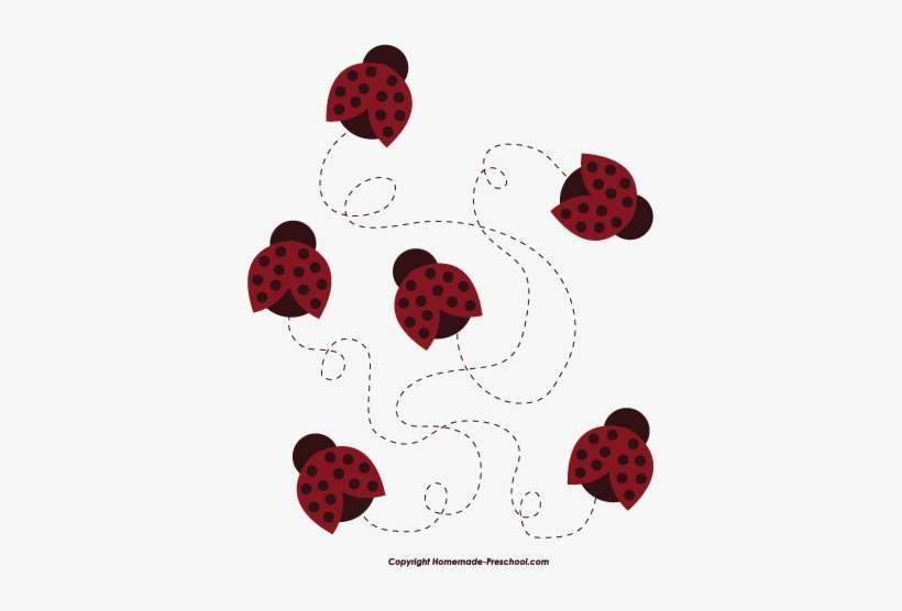 Click To Save Image - Flying Lady Bugs Clip Art, transparent png download