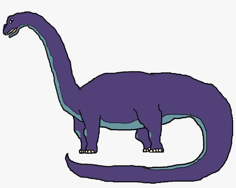 Transparent Download My First D By Flutterflyraptor - 2d Brontosaurus, transparent png download