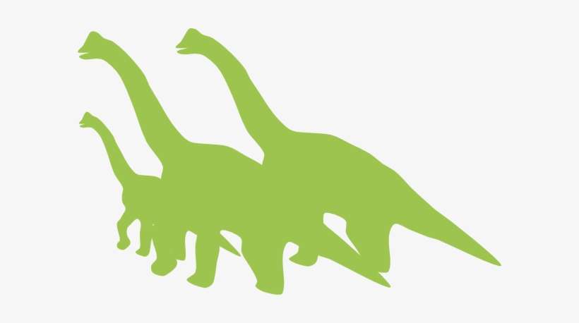 Brontosaurus Family Of 3 Clip Art - Dinosaur Clip Art, transparent png download