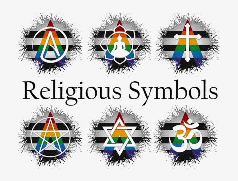 An Assortment Of Various Religious Symbols In Lgbt - Lgbt Ally Pride Pentacle Tablet - Ipad Mini 1 (horizontal), transparent png download