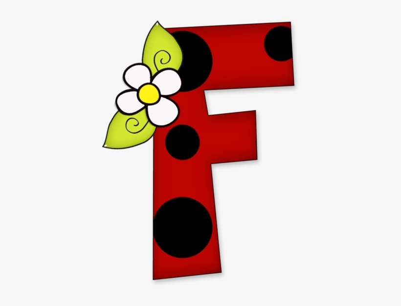 Initials - Abecedario Con Motivo De Mariquitas, transparent png download