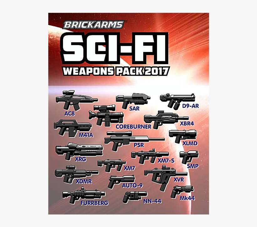 Brickarms Sci-fi Weapons Pack - Brickarms Scifi, transparent png download