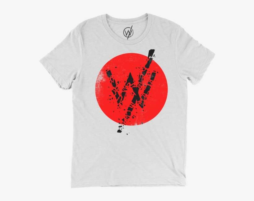Broken Circle White Tee - T-shirt, transparent png download