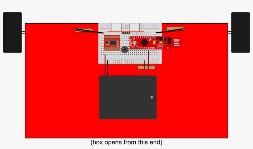 Top Down Diagram Of The Robot Chassis - Chassis, transparent png download