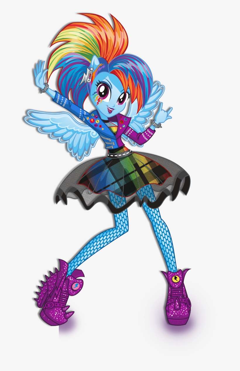 Cutiepie19 Wallpaper Entitled Arco Iris, Arco Íris - Equestria Girls Rainbow Rocks Rainbow Dash, transparent png download