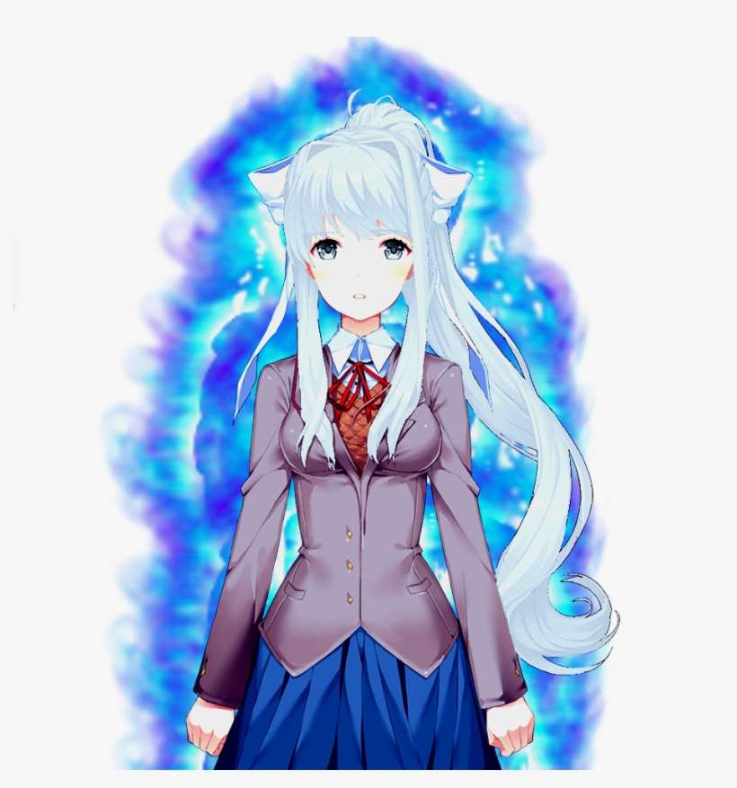 Funultra Instinct Monika - Ultra Instinct Hair Transparent, transparent png download